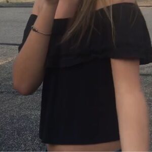 Hollister Black Off-Shoulder Blouse